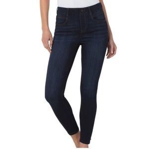 Liverpool Dunmore Dark High-Rise Bridget Stretch Ankle Jeans Size 8